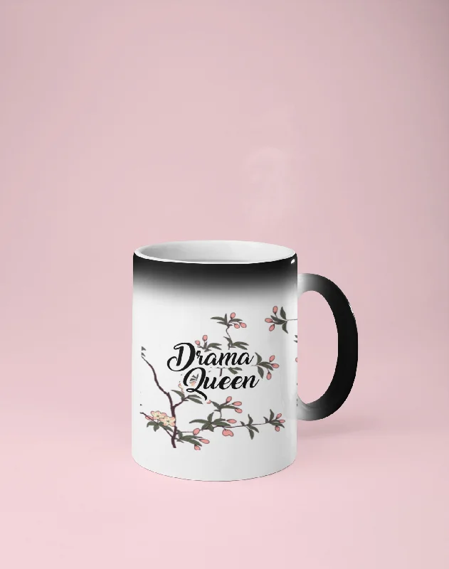 Drama Queen - Floral Color Changing Mug - Reveals Secret Message w/ Hot Water