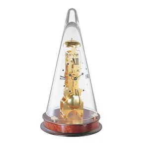 Hermle LEYTON Mechanical Skeleton Table Clock 22716160791, Light Cherry