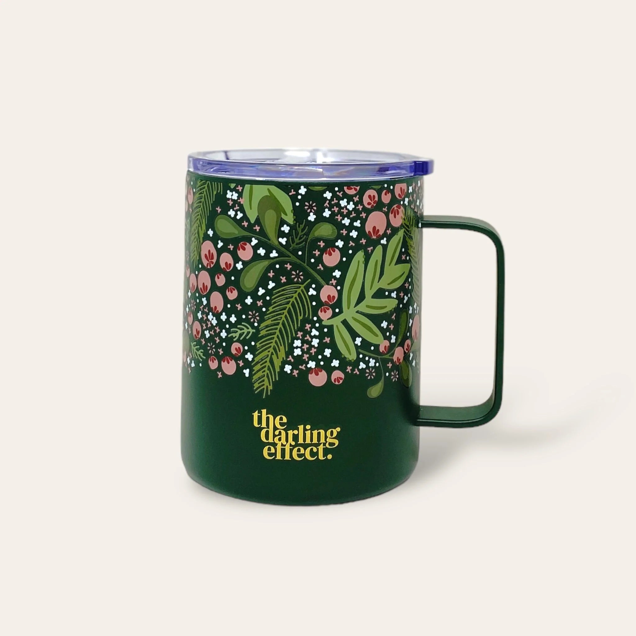 Jolly Sprig Green Insulated Mug