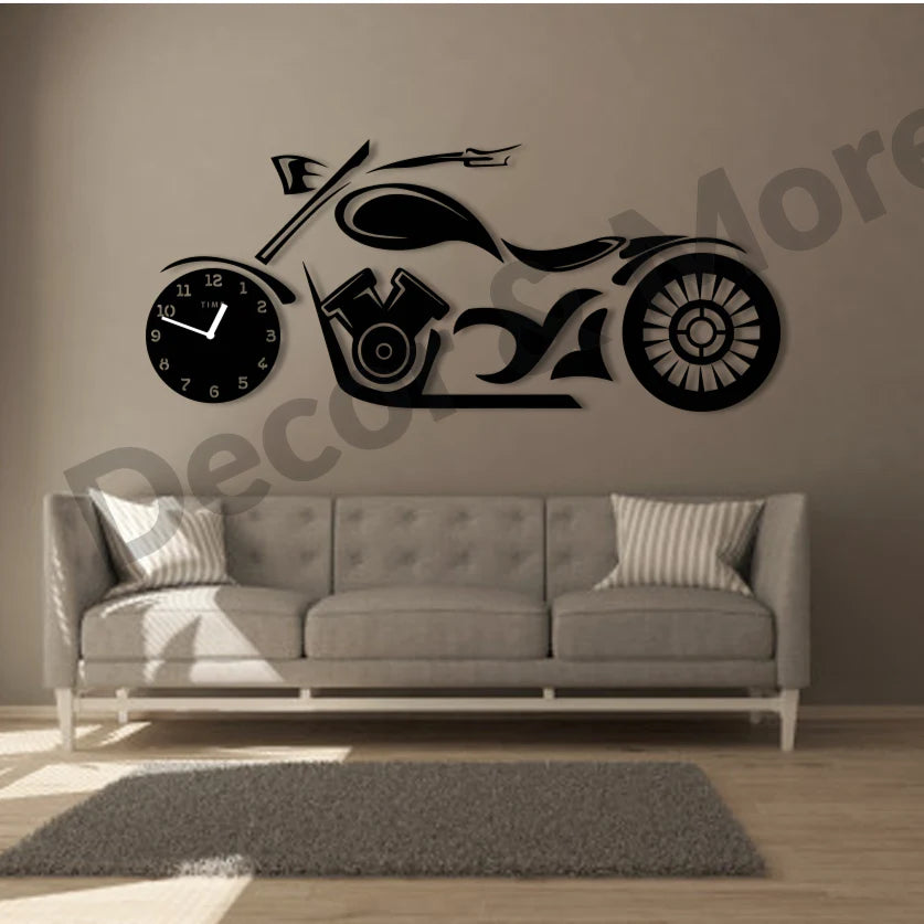 MOTORBIKE THEME CLOCK