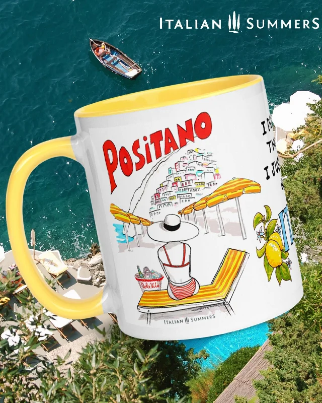 Mug Positano therapy - a bright and cheerful ceramic Amalfi Coast mug for an extra smile in your morning!