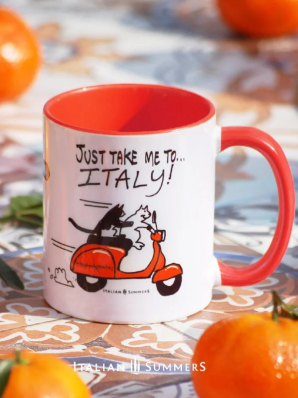 Mug Vespa Cats | Funny cats, Vintage Vespa, Italian cats, Just take me to Italy, Italy gift, Italy souvenir, Italian wedding, Italy vacation