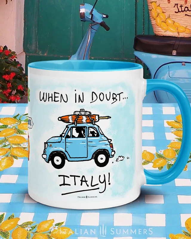 Mug When in doubt ITALY - Vintage Fiat 500