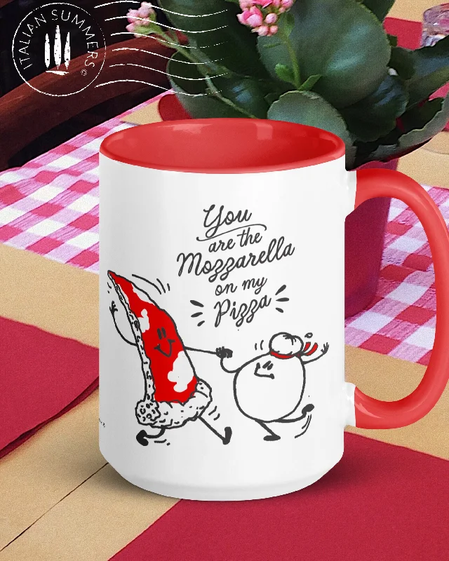 Mug You are the mozzarella on my pizza by Italian Summers - red - 2 sizes