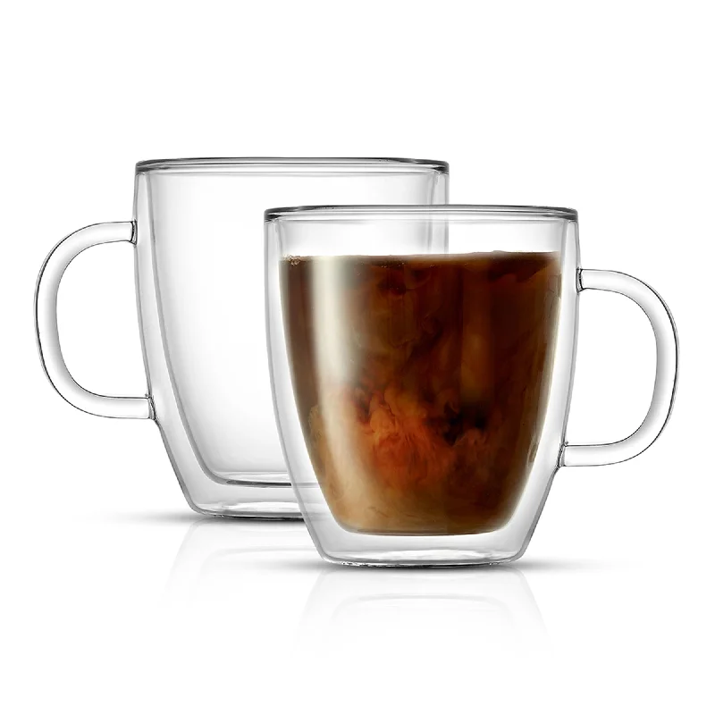 Savor Double Wall Glass Coffee Mugs