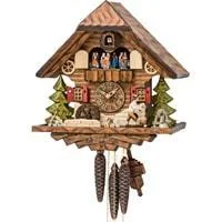 Sternreiter Woodchopper Black Forest Mechanical Chalet Cuckoo Clock #1315 with Animated Woodchopper and Dancers