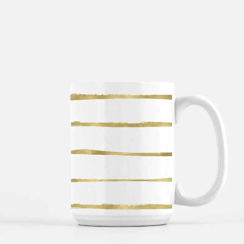 stripe foil mug