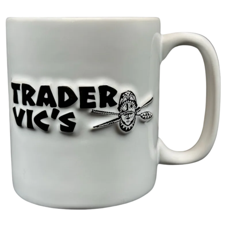 TRADER VIC'S Menehune Uncle Embossed Mug