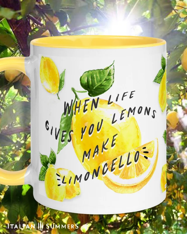 Mug When life gives you lemons Make Limoncello! - A charming and happy Italy-inspired mug