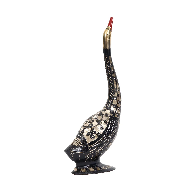 BRASS BIDRI WORK DUCK