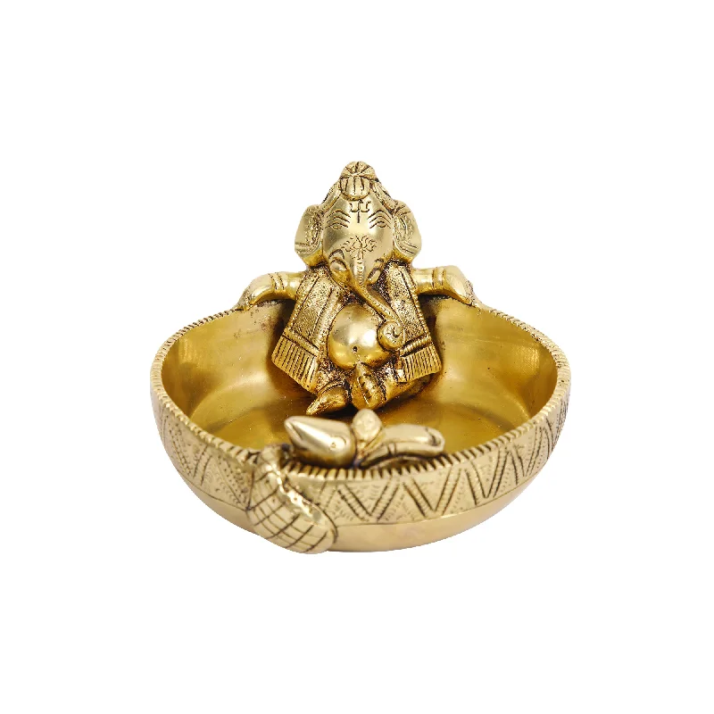 BRASS GANESHA URLI