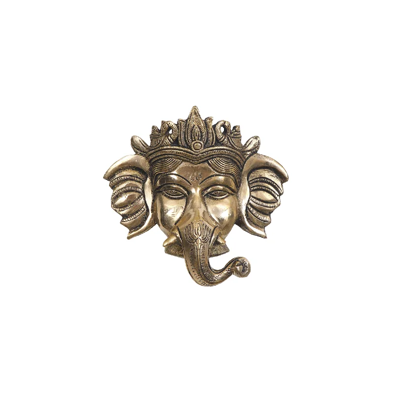 BRASS WALL HANGING GANESHA MASK