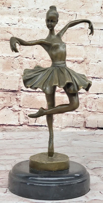 Graceful Dance Lover Bronze Statue: Art Deco Ballet Dancer Sculpture Sale