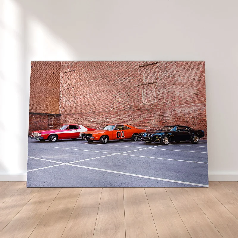 Classic Movie Cars Canvas Set