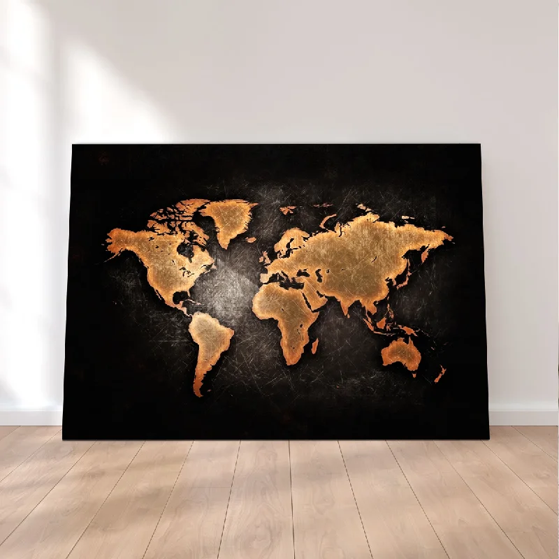 World Map Canvas Set