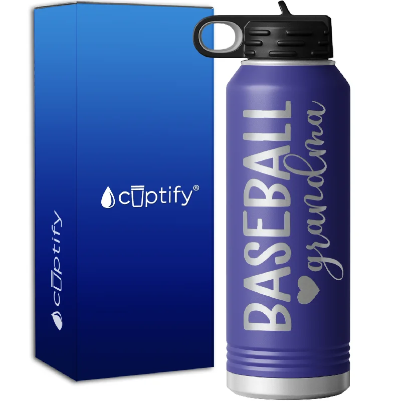 Baseball Grandma 40oz Sport Water Bottle