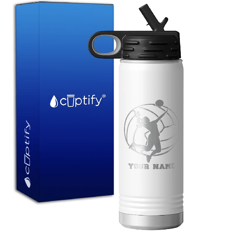 Personalized Volleyball Player 20oz Sport Water Bottle