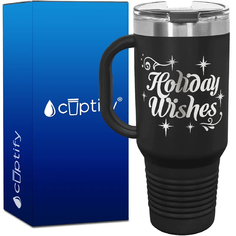 Holiday Wishes 40oz Travel Mug