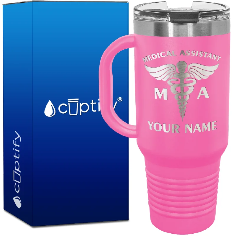 Personalized MA Medical Assistant 40oz Medical Travel Mug