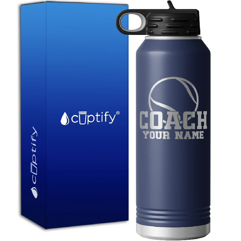 Tennis Coach 40oz Sport Water Bottle