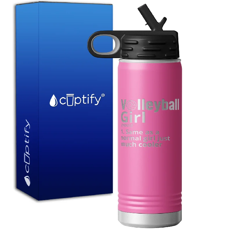 Volleyball Girl Definition 20oz Sport Water Bottle