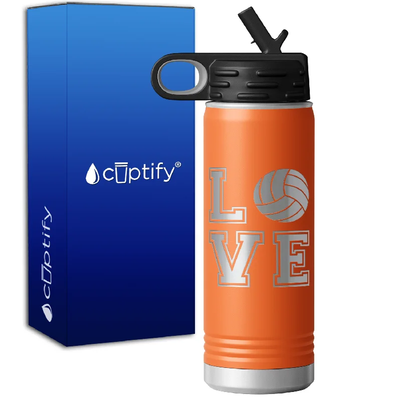 Volleyball Love 20oz Sport Water Bottle