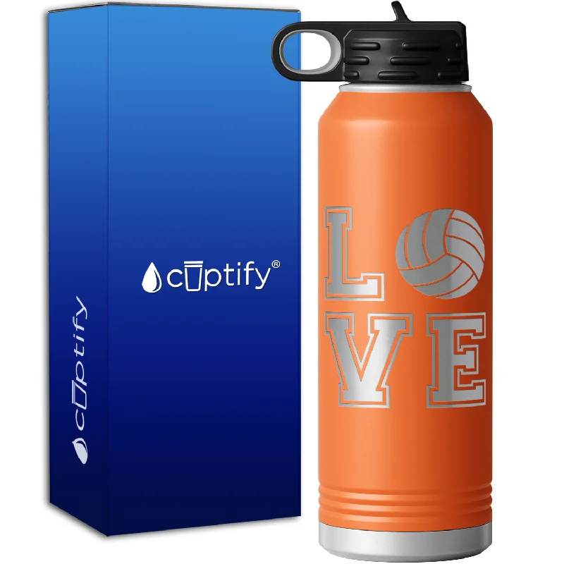 Volleyball Love 40oz Sport Water Bottle